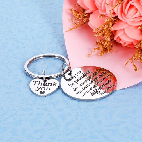 Coworker Leaving Keychain Team Gift Employee Thank You Gifts Inspirational Keychain for Women Men Colleague Appreciation Present from Boss Retirement Birthday Christmas Farewell Goodbye for Her Him, in Kuwait