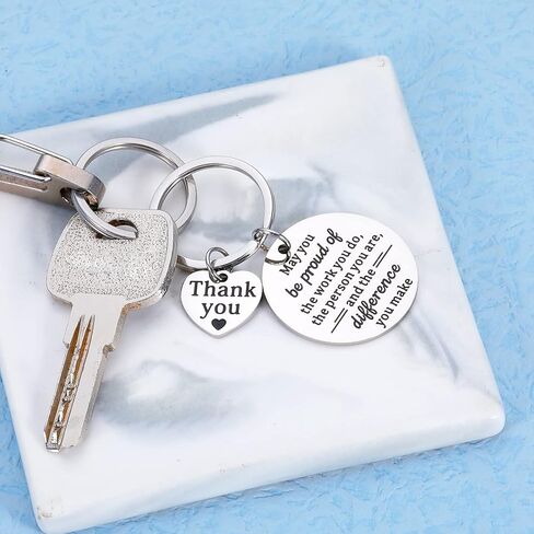 Coworker Leaving Keychain Team Gift Employee Thank You Gifts Inspirational Keychain for Women Men Colleague Appreciation Present from Boss Retirement Birthday Christmas Farewell Goodbye for Her Him, in Kuwait