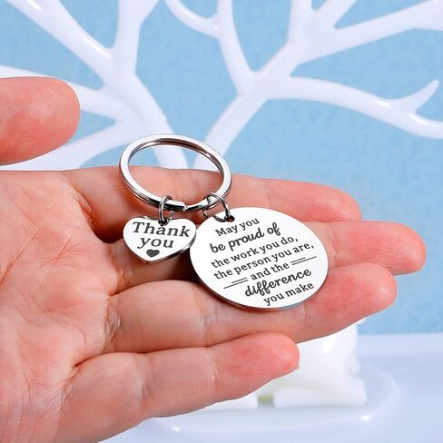 Coworker Leaving Keychain Team Gift Employee Thank You Gifts Inspirational Keychain for Women Men Colleague Appreciation Present from Boss Retirement Birthday Christmas Farewell Goodbye for Her Him, in Kuwait