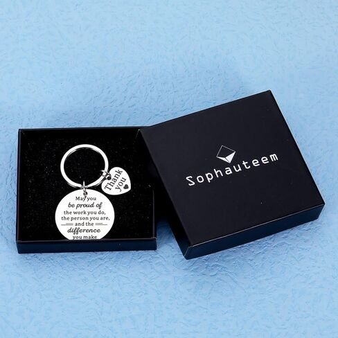 Coworker Leaving Keychain Team Gift Employee Thank You Gifts Inspirational Keychain for Women Men Colleague Appreciation Present from Boss Retirement Birthday Christmas Farewell Goodbye for Her Him, in Kuwait