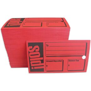 Sold Tags - Heavy Duty Weatherproof - Pack of 100 Red Vinyl Waterproof Sold Tags