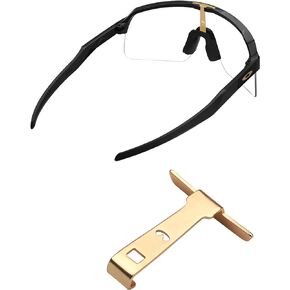 Metallic Replacement Wicket for Oakley Sutro Lite OO9463/Sutro Lite AF OO9463A/Sutro Lite Sweep OO9465/Sutro Lite Sweep OO9465 (Vented) Sunglasses - Black