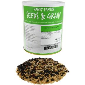 Handy Pantry Organic Birdseed - 5 Lb - Sprouting Bird Seed Mix for Small, Medium & Large Birds- Feed for Songbirds, Parakeets, Parrots, etc