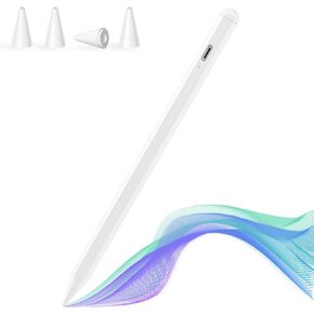 قلم ستايلس لجهاز iPad، قلم Apple مع خاصية رفض راحة اليد، متوافق مع (2018-2022) Apple iPad Pro (11/12.9 بوصة)، iPad Air 3rd/4th Gen، iPad 6/7/8th Gen، iPad Mini 5th Gen، للدقة الكتابة/الرسم in Kuwait