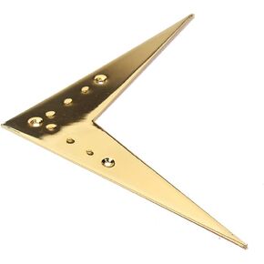 HEALLILY Metal flying V guitar bridge tailpiece (Gold)