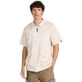 جاكيت قميص رجالي بأكمام قصيرة ومتعدد الجيوب بسحّاب من Alpha Industries in Kuwait