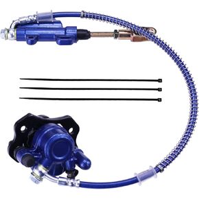 PRO BAT Front Disc Brake Master Cylinder Caliper Assembly for 50cc 90cc 110cc 125cc ATV Quad Dirt Bike，Blue