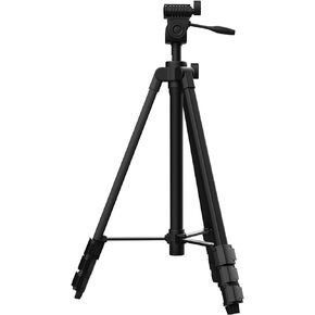 55-inch Lightweight Aluminum Laser Level Tripod with Bubble Level, Quick Release Plate with 1/4"-20 Screw Mount for Laser Level