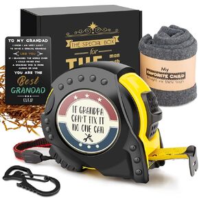 Dad Gifts - Gifts for Dad Daddy from Daughter Son - Funny Dad No One Will Measure Up to You Tape Measure