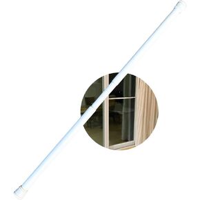 Evelots Adjustable Security Bar for Patio Door, Heavy Duty Sliding Glass Door, Porch, Window Lock Guard, Rubber Ends for Friction, White, 29.25 Inches to 53 Inches Door Jam
