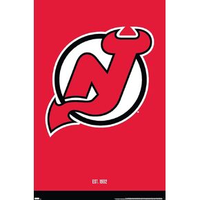 Trends International NHL New Jersey Devils - Logo 21 Wall Poster, 22.375" x 34", Premium Unframed Version