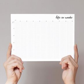 Life in Weeks® Calendar, 8"Lx10"W - Pack of 6 - Ships Flat - Ideal for Desk or Group Activity
