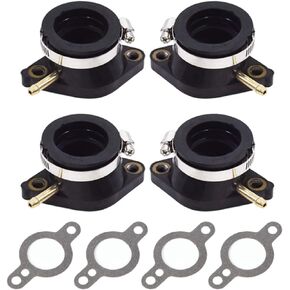 Motorcycle 4PCS Carburetor Carb Intake Boot Holder Kit 11-6115 Replacement for Yamaha XJ550 Maxim XJ550R Seca XJ650 XJ750 1981-1983 116115