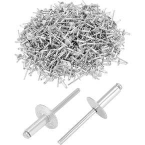 QWORK Large Flange Blind Rivets, 500 Pcs Blind Rivet, 5/8" Flange Diameter, 3/16" x 5/8"