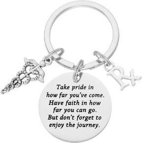 Gifts for Pharmacy Tech Keychain Appreciation Staff Pharmacy Technician Graduation Student Ornament Pharmacist Keychain