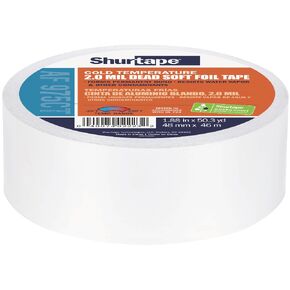 Shurtape AF 975CT Cold Temperature Aluminum Foil Tape, 48mm x 46m, Silver, 1 Roll (232032)