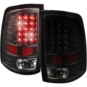 WFLNHB Black Tail Lights Brake Reverse Lamps Assembly Replacement for 2009-2018 Dodge RAM 1500 2010-2018 Dodge Ram 2500/3500 Driver Side and Passenger Side 55277414AC 55277415AC 55277414AB