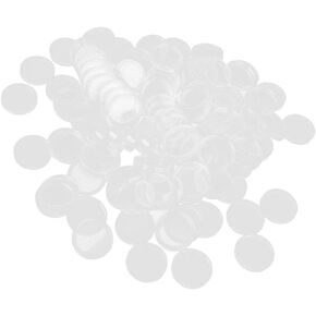 100pcs 21mm Coin Capsules Case Clear Round Coins Holder Coins Storage Organizer for Coin Protectors