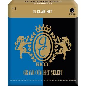 Rico Grand Concert Select Eb Clarinet Reeds, Strength 2.5, 10-pack