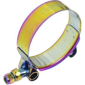 Kyostar 1.75" T-Bolt Hose Clamp Adjustable Stainless Steel Titanium Neo Chrome Clamp Diameter Ranger for 1.75" (45mm-53mm)
