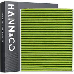 HANN&CO Activated Carbon High Flow HEPA Cabin Filter With Braided Stitching Process For Toyota，Lexus，Subaru，Mazda Replacement CF12157，CP157（HCC1012）