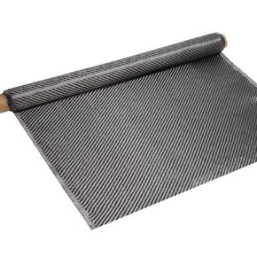5 FT X 12'' Carbon Fiber Fabric Roll Pure Carbon Fiber Cloth 2x2 Twill 3k 220g for Cars for Structural Reinforcement on Concrete Walls, Basements, Boats (1 Roll)