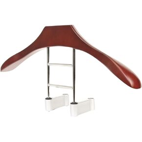 Maxsa 20022 Car Butler Shirt Suit Jacket OverCoat Rekel Rack Hanger for Car Seat Headrest, Premium Solid Wood & Metal,Brown