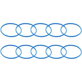 SUPVOX 10pcs Microphone mesh rubber ring DIY microphone grille ring microphone grill heads ring mic grille head replacement ring blue microphone Grille Ring for DIY handheld supplies 7a