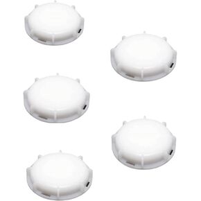 5 Pack of 2 IBC Tote Valve caps fine Thread IBC Tote Covers are Industrial Grade and Have a 1/2" Shallow NPT Thread for IBC Tote lids
