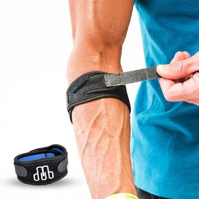 Elbow Compression Strap (Small) Issolated Pressure Brace, Tendionitis Band for Relief Tennis and Golf Pain, Pickleball, Badminton, Men, Women