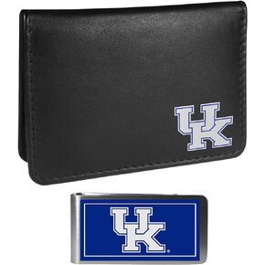 Siskiyou Sports NCAA Kentucky Wildcats Weekend Bi-fold Wallet & Color Money Clip, Black, One Size