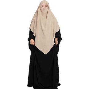 Muslim Women Prayer Hijab 1PC Long Khimar Niqab Islamic Prayer Garment Scarf Wrap Ramadan Eid Hijab for Women