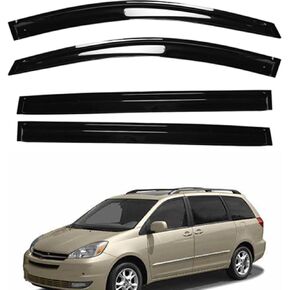 Side Window Vent Visor Rain Deflector Guard Replacement for Toyota Sienna 2004 2005 2006 2007 2008 2009