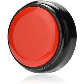 Recordable Easy Button Sound Button Voice Recording Talking Button 30 Second Custom Recordable Talking Button for Dogs to Communicate Answer Buzzer