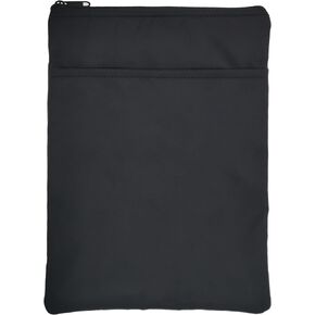 Book Sleeve with Zipper Book Protector, Book Covers for Paperbacks, Hardcover Book Carrying Case 11.5 x 8 Inch, Bookish Gift for Book Lover – 2 Black
