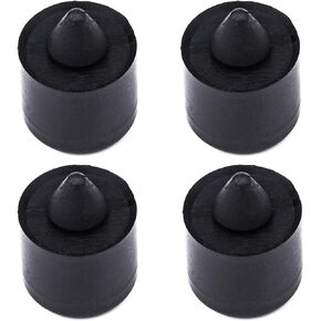 Exterior Rubber Bumpers Upper Door Rubber Bumper Bushing Plug 16.5MM Automotive Stop Cushion Bumper Fit Compatible with 1997-2014 Ford F-Series Stoppers Damping Rubbers Pad 4 PCS