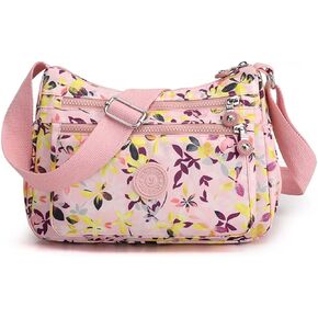Women Shoulder Handbag Nylon Multi-Pocket Crossbody Purse Bags for Women Travel Shoulder Bag for Travel/Shopping/Hiking