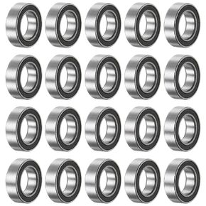 uxcell 5pcs MR117-2RS Deep Groove Ball Bearings 7x11x3mm Chrome Steel Miniature Bearing Double Sealed Precision Bearings, P6 (ABEC 3)