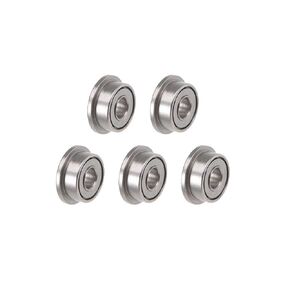 uxcell MF115ZZ Flanged Ball Bearing 5x11x4mm Shielded Chrome Steel Bearings 5pcs