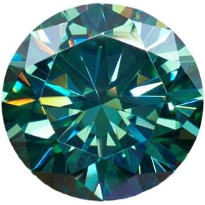 Round Brilliant 0.2-4ct Green Color VVS1 Clarity Moissanite Loose Gemstone For Jewelry DIY