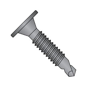 Small Parts 1024KWAFMSBZ Steel Self-Drilling Screw, Black Zinc Plated Finish, Wafer Head, Phillips Drive, #3 Drill Point, #10-24 Thread Size, 1-1/2" Length (Pack of 50)