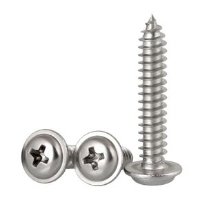(#8 * 5/8") Phillips Truss Head Wood Screws Stainless Steel 304 Quick Metal Self Tapping (100 pcs)