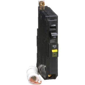 SCHNEIDER ELECTRIC QOB120GFI Miniature Circuit Breaker 120-Volt 20-Amp Molded Case Circuit Breaker 600V 40A