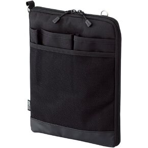 LIHITLAB Laptop Sleeve, Water & Stain Repellent, Vertical for Backpack, 7.9" x 10.2", Black (A7682-24)