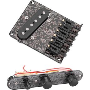TL Guitar Bridge Single Coil Neck Pickup Volume Control Plate Circuit Set