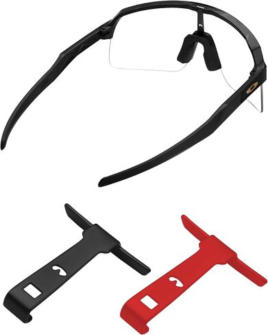 بوابة معدنية بديلة لنظارات Oakley Sutro Lite OO9463/Sutro Lite AF OO9463A/Sutro Lite Sweep OO9465/Sutro Lite Sweep OO9465 (فتحات تهوية) - أسود + فضي in Saudi Arabia