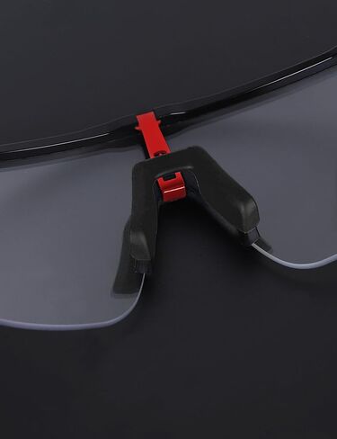 بوابة معدنية بديلة لنظارات Oakley Sutro Lite OO9463/Sutro Lite AF OO9463A/Sutro Lite Sweep OO9465/Sutro Lite Sweep OO9465 (فتحات تهوية) - أسود + فضي in Saudi Arabia