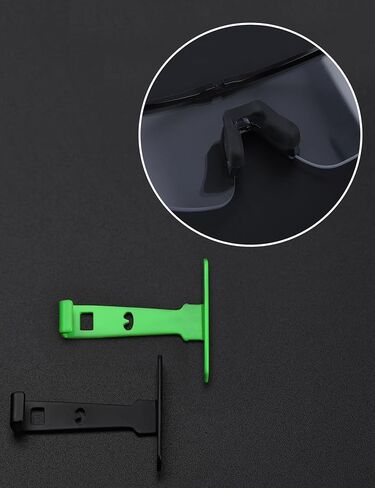 بوابة معدنية بديلة لنظارات Oakley Sutro Lite OO9463/Sutro Lite AF OO9463A/Sutro Lite Sweep OO9465/Sutro Lite Sweep OO9465 (فتحات تهوية) - أسود + فضي in Saudi Arabia