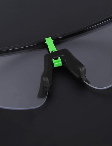 بوابة معدنية بديلة لنظارات Oakley Sutro Lite OO9463/Sutro Lite AF OO9463A/Sutro Lite Sweep OO9465/Sutro Lite Sweep OO9465 (فتحات تهوية) - أسود + فضي in Saudi Arabia