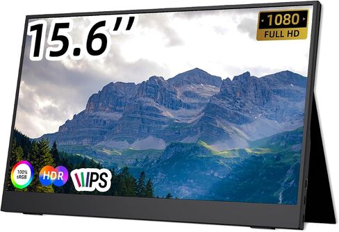 2024 New 15.6" Portable Touchscreen,Portable Monitor Touchscreen, Touch Screen Monitor,HDMI USB-C IPS External Monitor,Ultra Slim Portable Monitor for Laptop Mac Switch Xbox Tablet PC in Saudi Arabia